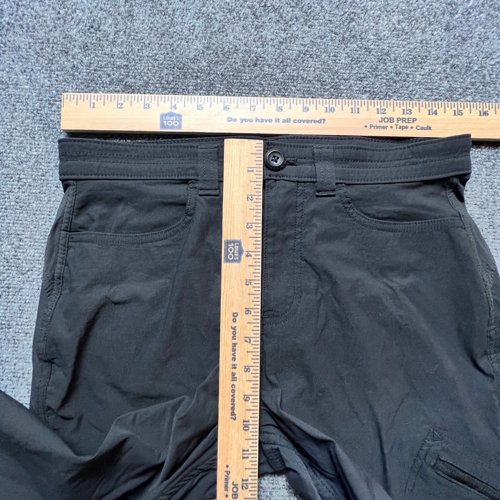 Eddie Bauer Rainier Capris Womens 8 Black Hiking Outdoor Stretch Pants C1061086 - Picture 3 of 12